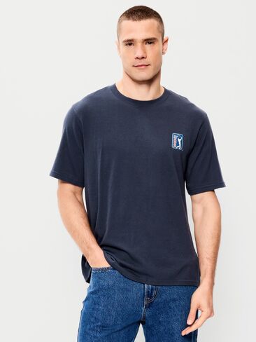 تي شيرت Old Navy PGA TOUR™ فضفاض ثقيل الوزن - DUSK NAVY in Saudi Arabia