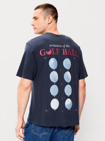 تي شيرت Old Navy PGA TOUR™ فضفاض ثقيل الوزن - DUSK NAVY in Saudi Arabia