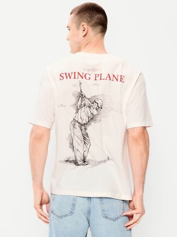 Old Navy PGA TOUR™ Heavyweight Loose T-Shirt - Off White in Saudi Arabia