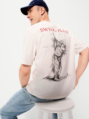 Old Navy PGA TOUR™ Heavyweight Loose T-Shirt - Off White in Saudi Arabia