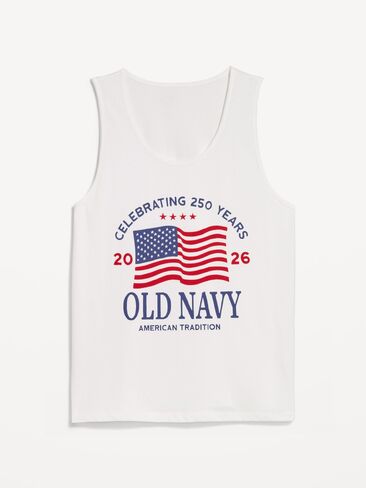 تانك برسومات شعار Old Navy - أبيض ساطع in Kuwait