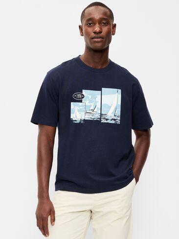 Old Navy Loose Heavyweight Graphic T-Shirt - In the Navy in Saudi Arabia
