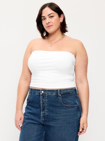 Old Navy Hug Double-Layer Tube Top - White Lilies in Saudi Arabia