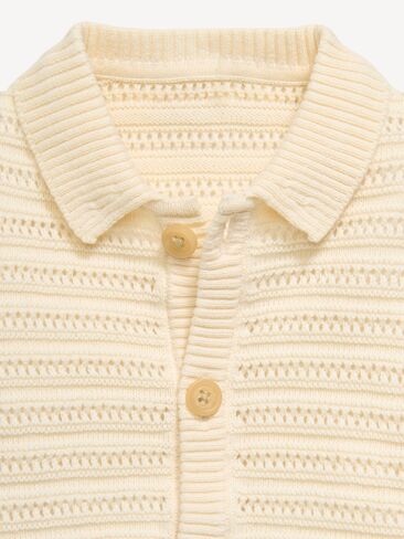 Old Navy Crochet Sweater-Knit Shirt and Shorts Set for Baby - Creme De La Creme in Saudi Arabia