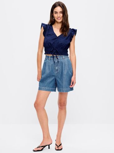 Old Navy High-Waisted OGC Chino Shorts -- 6-inch inseam - Medium Wash in Saudi Arabia