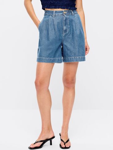 Old Navy High-Waisted OGC Chino Shorts -- 6-inch inseam - Medium Wash in Saudi Arabia