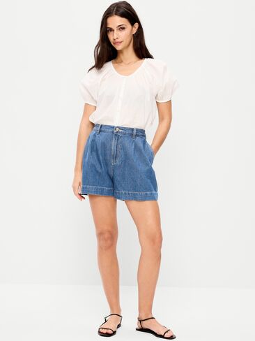 Old Navy High-Waisted OGC Chino Shorts -- 4-inch inseam - Medium Wash in Saudi Arabia