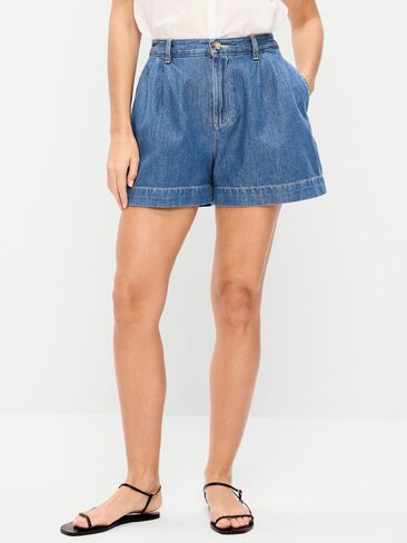 Old Navy High-Waisted OGC Chino Shorts -- 4-inch inseam - Medium Wash in Saudi Arabia