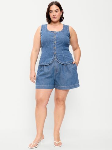 Old Navy High-Waisted OGC Chino Shorts -- 4-inch inseam - Medium Wash in Saudi Arabia