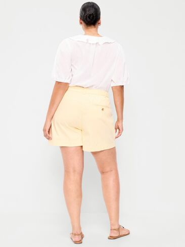 شورت OGC Chino عالي الخصر من Old Navy -- درزة داخلية 6 بوصة - لون اللوز البارد in Saudi Arabia