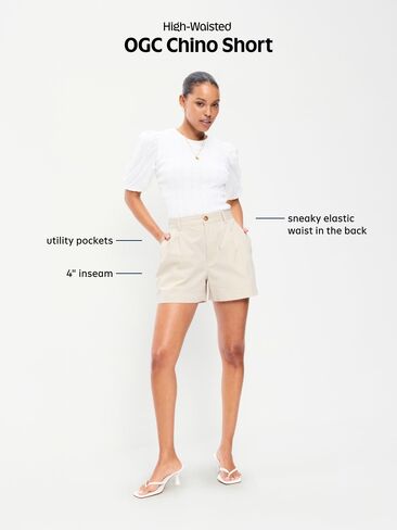 Old Navy High-Waisted OGC Chino Shorts -- 4-inch inseam - Black Jack in Saudi Arabia