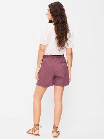 شورت OGC Chino عالي الخصر من Old Navy - درزة داخلية 4 بوصة - بنفسجي مترب in Saudi Arabia
