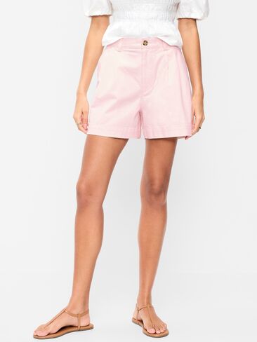 Old Navy High-Waisted OGC Chino Shorts -- 4-inch inseam - Pastel Pink in Saudi Arabia