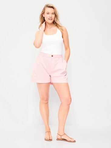 Old Navy High-Waisted OGC Chino Shorts -- 4-inch inseam - Pastel Pink in Saudi Arabia