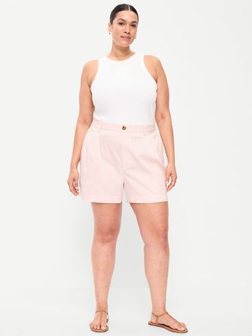 Old Navy High-Waisted OGC Chino Shorts -- 4-inch inseam - Pastel Pink in Saudi Arabia
