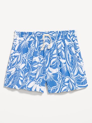 Old Navy High-Waisted Crinkle Gauze Shorts - Blue Floral in Saudi Arabia