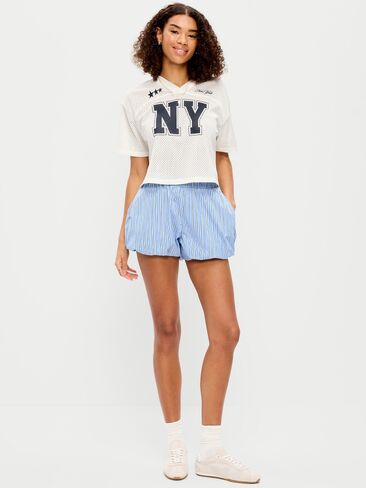 شورت Old Navy Poplin Bubble Hem - شريط أزرق in Kuwait