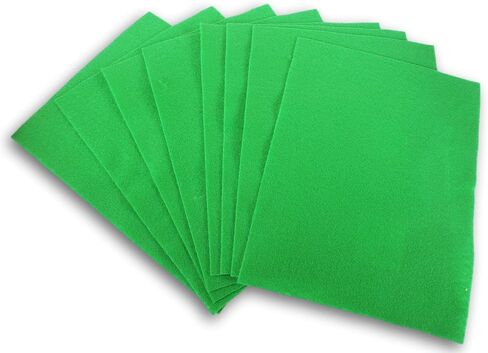 Kunin FELT Acrylic Felt Sheets Craft Sewing DIY Set - Solid Color Sheet Packs - 9 x 12 inches - 8 Ct (Orange) (1145135-0-9) in Saudi Arabia