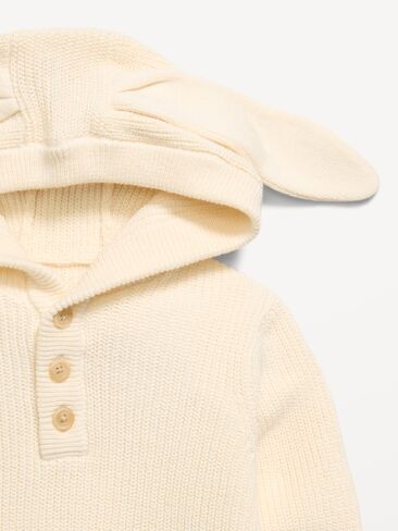 Old Navy Critter Hooded Sweater-Knit One-Piece for Baby - Creme De La Creme in Saudi Arabia