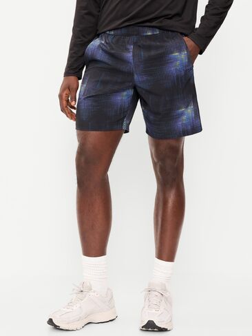 Old Navy Essential Woven Workout Shorts -- 7-inch inseam - Black Print in Saudi Arabia