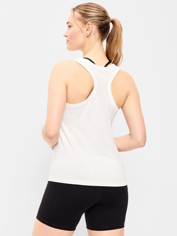 Old Navy Fluid Seamless Fitted Racerback Tank - White Stripe in Saudi Arabia
