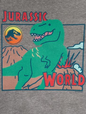 تي شيرت مطبوع للجنسين من Old Navy Jurassic World™ للأطفال الصغار - رمادي منقط in Kuwait
