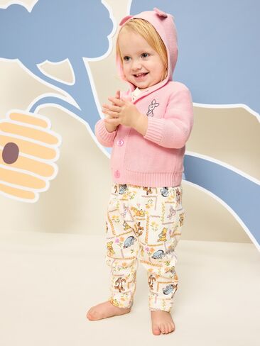 Old Navy Old Navy x Disney Piglet Hooded Button-Front Sweater for Baby - Pink Pirouette in Saudi Arabia