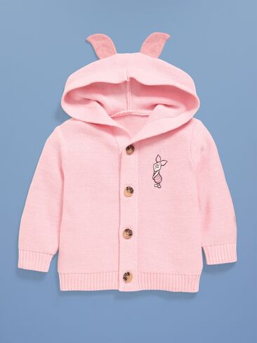 Old Navy Old Navy x Disney Piglet Hooded Button-Front Sweater for Baby - Pink Pirouette in Saudi Arabia