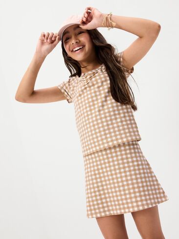 Old Navy High-Waisted Skort for Girls - CLASSIC CAMEL in Saudi Arabia