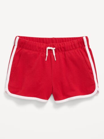Old Navy Dolphin-Hem Cheer Shorts for Girls - Red Buttons in Saudi Arabia