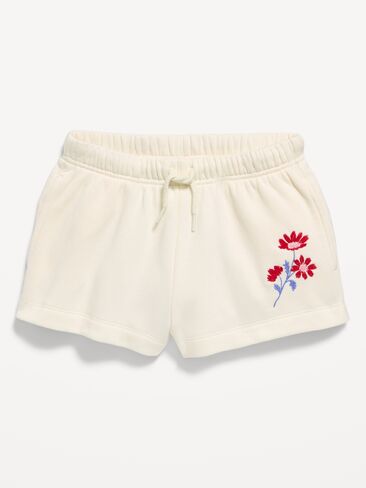 Old Navy High-Waisted Favorite Fleece Shorts for Girls - Creme De La Creme in Saudi Arabia