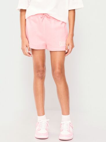 Old Navy High-Waisted Favorite Fleece Shorts for Girls - Pink Sky in Saudi Arabia