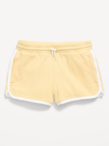 Old Navy Dolphin-Hem Terry Shorts for Girls - Golden Straw in Saudi Arabia
