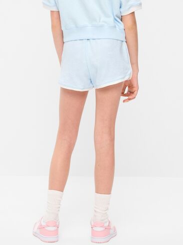 Old Navy Dolphin-Hem Terry Shorts for Girls - ICED WATER in Saudi Arabia