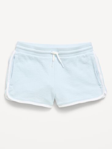 Old Navy Dolphin-Hem Terry Shorts for Girls - ICED WATER in Saudi Arabia