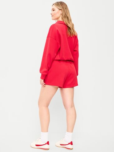Old Navy Relaxed Dynamic Fleece Pique Shorts - Amaryllis in Saudi Arabia