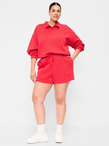 Old Navy Relaxed Dynamic Fleece Pique Shorts - Amaryllis in Saudi Arabia