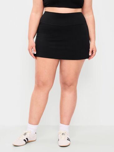 Old Navy Extra High-Waisted StudioSmooth Skort - Black Jack in Saudi Arabia