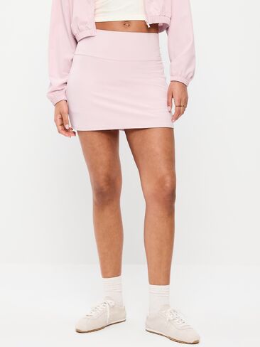 Old Navy Extra High-Waisted StudioSmooth Skort - Fairytale Rose in Saudi Arabia