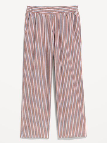 Old Navy Baggy Poplin Boxer Pajama Pants - Blue/Brown Stripes in Saudi Arabia