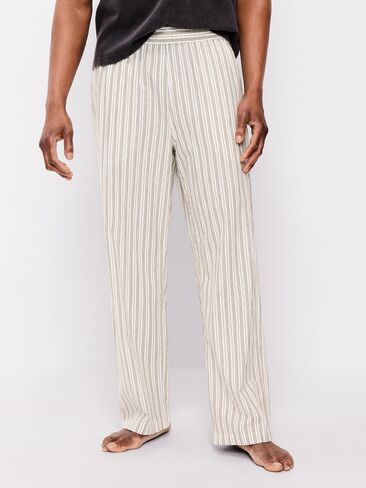 Old Navy Baggy Poplin Boxer Pajama Pants - Natural White in Saudi Arabia