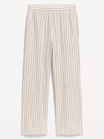 Old Navy Baggy Poplin Boxer Pajama Pants - Natural White in Saudi Arabia