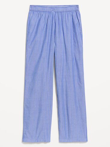 Old Navy Baggy Poplin Boxer Pajama Pants - Blue/White in Saudi Arabia