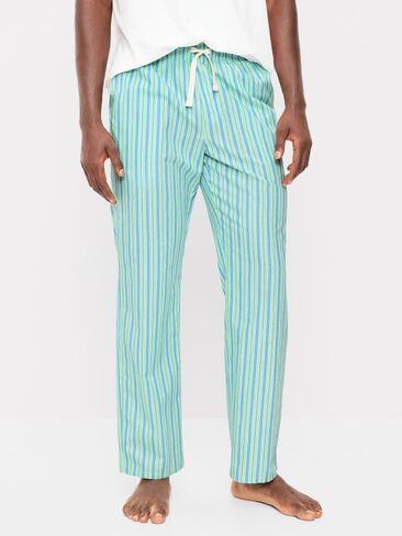 Old Navy Poplin Pajama Pant - Blue/Green Stripe in Saudi Arabia