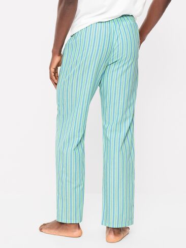 Old Navy Poplin Pajama Pant - Blue/Green Stripe in Saudi Arabia