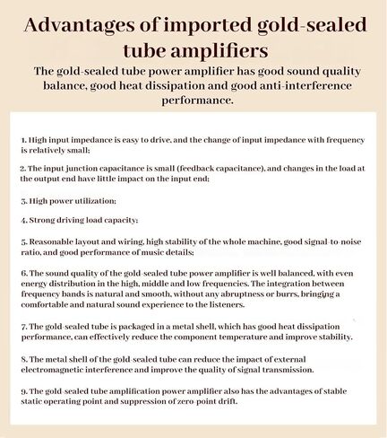 مضخم صوت مدمج Audiophile - مضخم صوت ستيريو هجين من الفئة A/AB بقدرة 200 وات × 2، 8X ON شبه MJ15024G أنابيب مختومة بالذهب، ومحولات حلقية مزدوجة و125 ديسيبل SNR، ومضخم طاقة عالي الجودة (أسود) in Kuwait