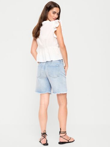 Old Navy High-Waisted OG Jean Cut-Off Shorts -- 7-inch inseam - LIGHTEST in Saudi Arabia