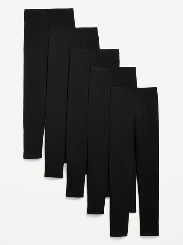 Old Navy Leggings 5-Pack for Girls - Black Jack in Saudi Arabia