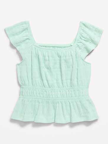 Old Navy Ruffled Smocked Top for Girls - TILLANDSIA in Saudi Arabia