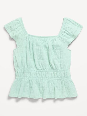Old Navy Ruffled Smocked Top for Girls - TILLANDSIA in Saudi Arabia